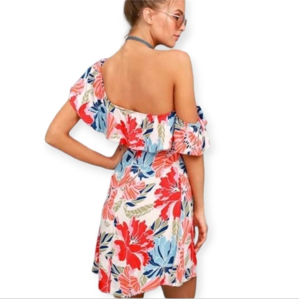 Astr The Label Marisol Floral Ruffle One Shoulder Dress - Picture 3 of 11